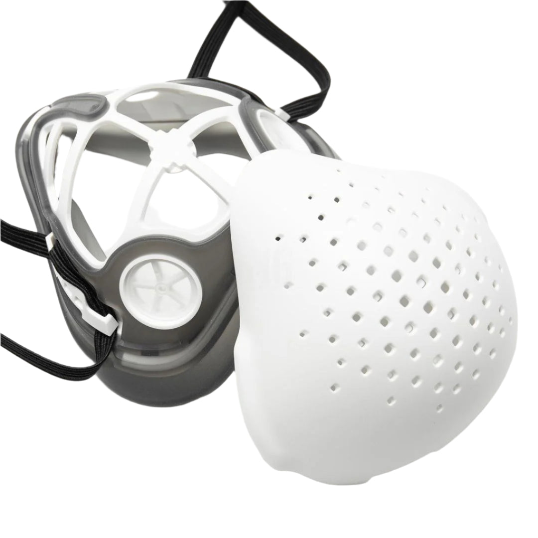 1.0 - Pure O2 Curve Respirator w/ 3 Filters & Sports Strap